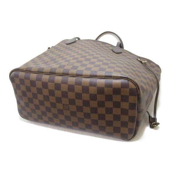 LOUIS VUITTON Neverfull MM Shoulder tote bag Damier Ebene Used LV - Picture 4 of 10